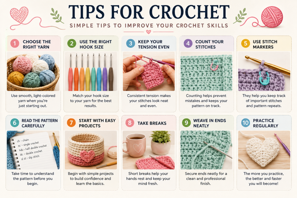 simple tips to improve crochet skill