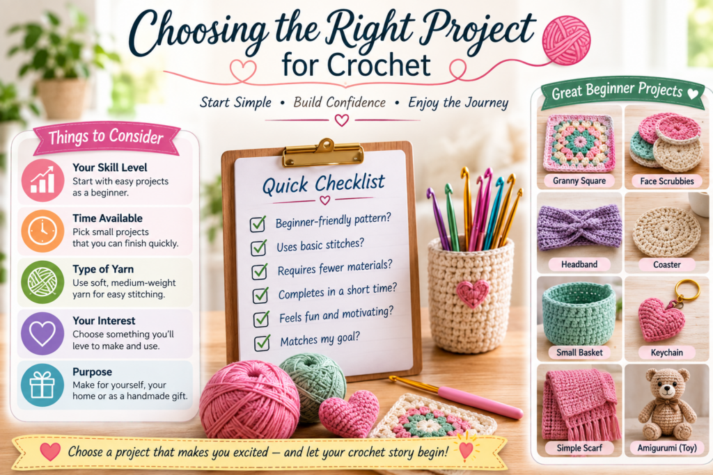 choose the right project for crochet